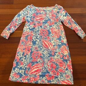 Lilly Pulitzer Blue and Pink Floral Dress
